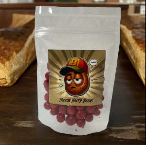 Boston Baked Beans Bag with Bean character on the label