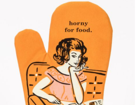 Horny For Food Oven Mitt